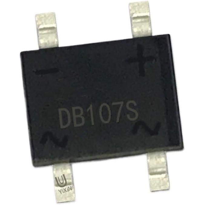 30/50Pcs DB107S Bridge Rectifier SMD SOP-4 Rectifier Bridge Stack 1A/1000V(30Pcs)