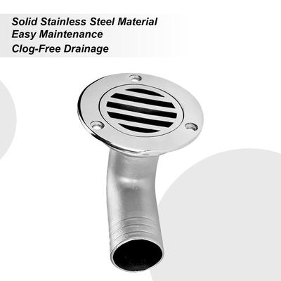 Deck Drain Stainless Steel Heavy Duty Drain Thru Hull Drainage Scupper Cover For Marine Yacht Ship Outdoor Bathroom Kitchen