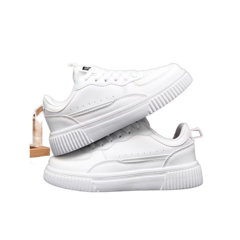 Large Size 36-45 Women's Men Sneakers Spring Autumn Breathable Sports Running Shoes Fashion Versatile Men's Leather Casual Shoes