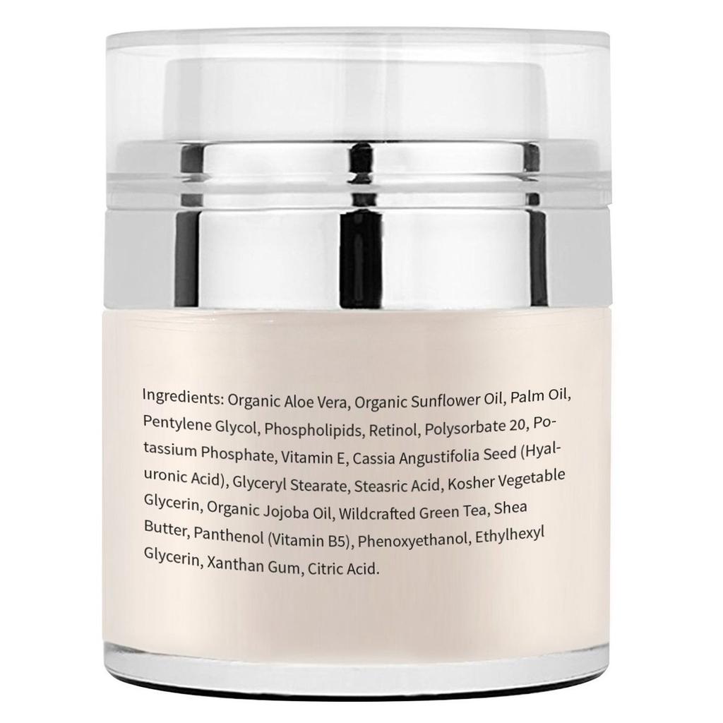 Retinol Gesichtscreme 2,5% – Anti-Falten-Pflege Mit Hyaluron, Vitaminen & Sheabutter