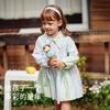 David Bella Children's Dress Autumn Dress Girls' Gradient Pure Cotton Princess Dress Middle Children's Dress