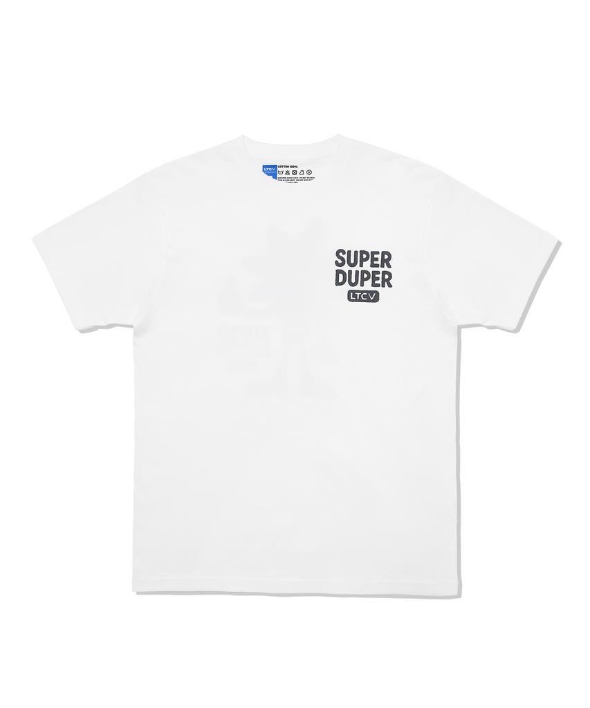 Laipeutaimkollegtibeu Super Duper Short Sleeve T-Shirt White