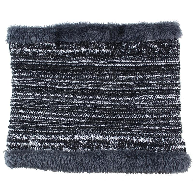 

Осенне-зимняя бархатная вязаная защита шеи для пары, уличная теплая защита шеи, утолщенный двухслойный пуловер-шарф для мужчин и женщин One size