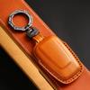 Leather Car Key Fob Case Cover Accessories For Toyota Sienna Rav4 Venza Mirai Hybrid Vehicles Alphard Previa Voxy