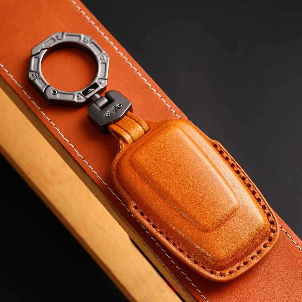 Leather Car Key Fob Case Cover Accessories For Toyota Sienna Rav4 Venza Mirai Hybrid Vehicles Alphard Previa Voxy