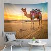 Animal Camel Tapestry Sunset Scenery Tapestry Desert Sunset Tapestry Home Living Room Bedroom Aesthetics Decoration Tapestries
