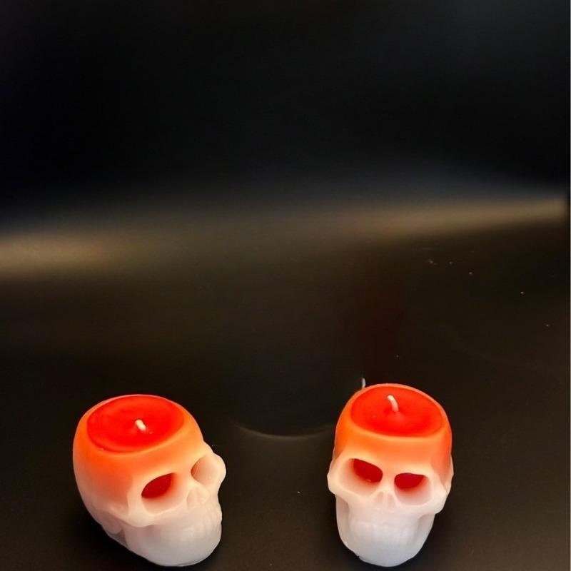 Halloween Christmas Skull Fragrance Candle Skull Shaped Tearing Ghost Head Candle Halloween Decoration Gift