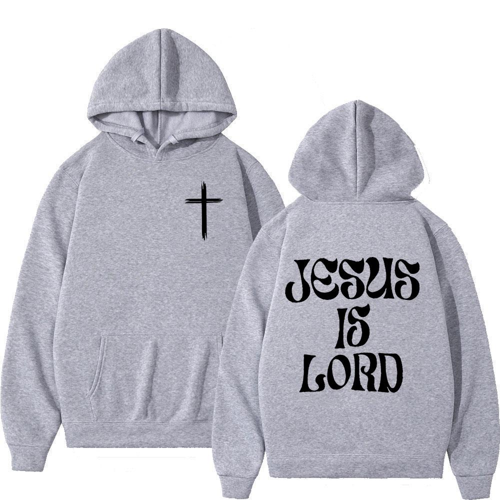 Christus Jesus Ist Herr Bibelvers Hoodies Herren Damen Kleidung Mode Harajuku Sweatshirts Fleece Lässig Langarm Pullover