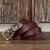 Genuine Leather Belt for Men and Women Retro Pure Cowhide Jeans Belt Korean Style Trendy Genuine Leather Versatile Universal