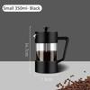 350ML/600ML/1000ML French Press Kaffeebereiter Hochborosilikatglas Hauskaffeezubereiter Milchaufschäumer Kaffeezubehör