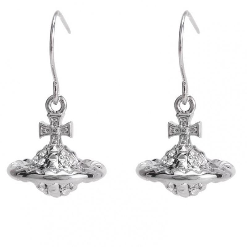 High-Fashion 3D Laser Color Saturn Rivet Earrings