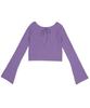 HIGH SCHOOL DISCO Wide Crop Knit Purple