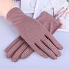 Women Driving Sunscreen Dot Short Gloves Sun Protection  Gloves