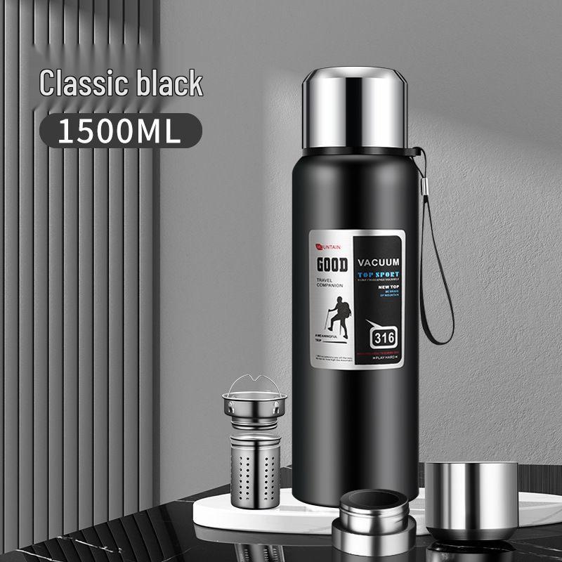 Large Portable 316 Stainless Steel Thermos Kettle - Vacuum Insulated Travel Mug