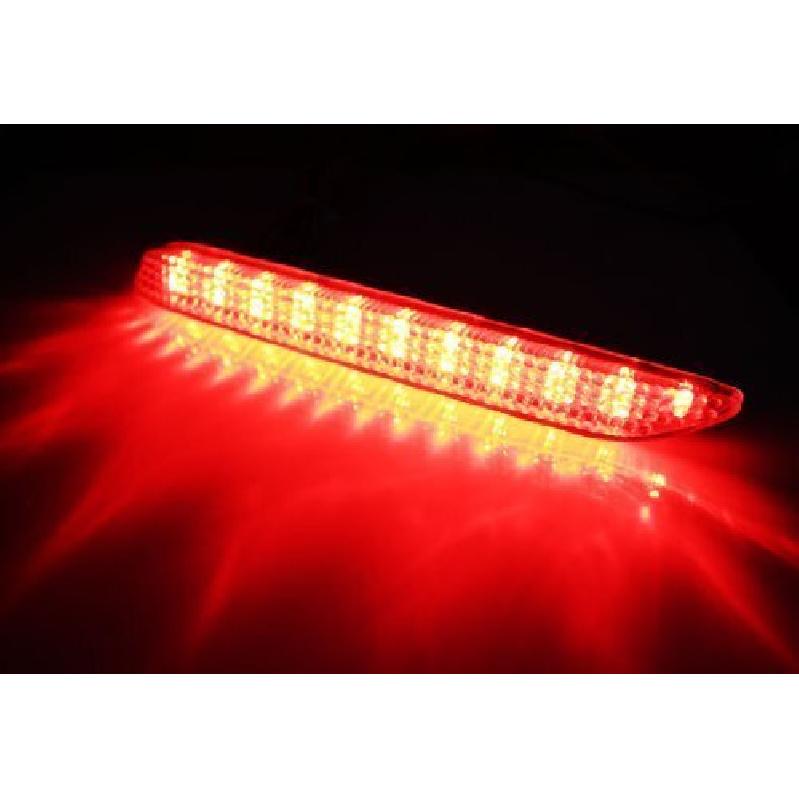 Red Lens LED Bumper Reflectors as LED taillight brake lights For Lexus Toyota