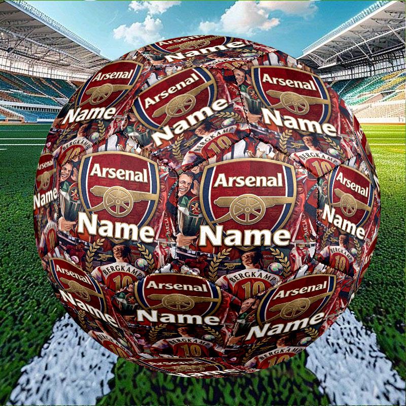 Custom Name Personalized Arsenal F.C Print Size 5 Soccer Ball Training & Match Football, for Team, Kicking, Gift for Football Enthusiasts
