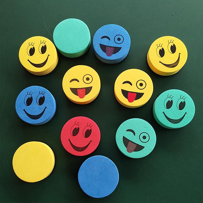 4Pcs/Lot Round Magnetic Mini Whiteboard Eraser Chalkboard Cleaner Dry Wipe Marker Pen Duster School Accessoires Office Supplies