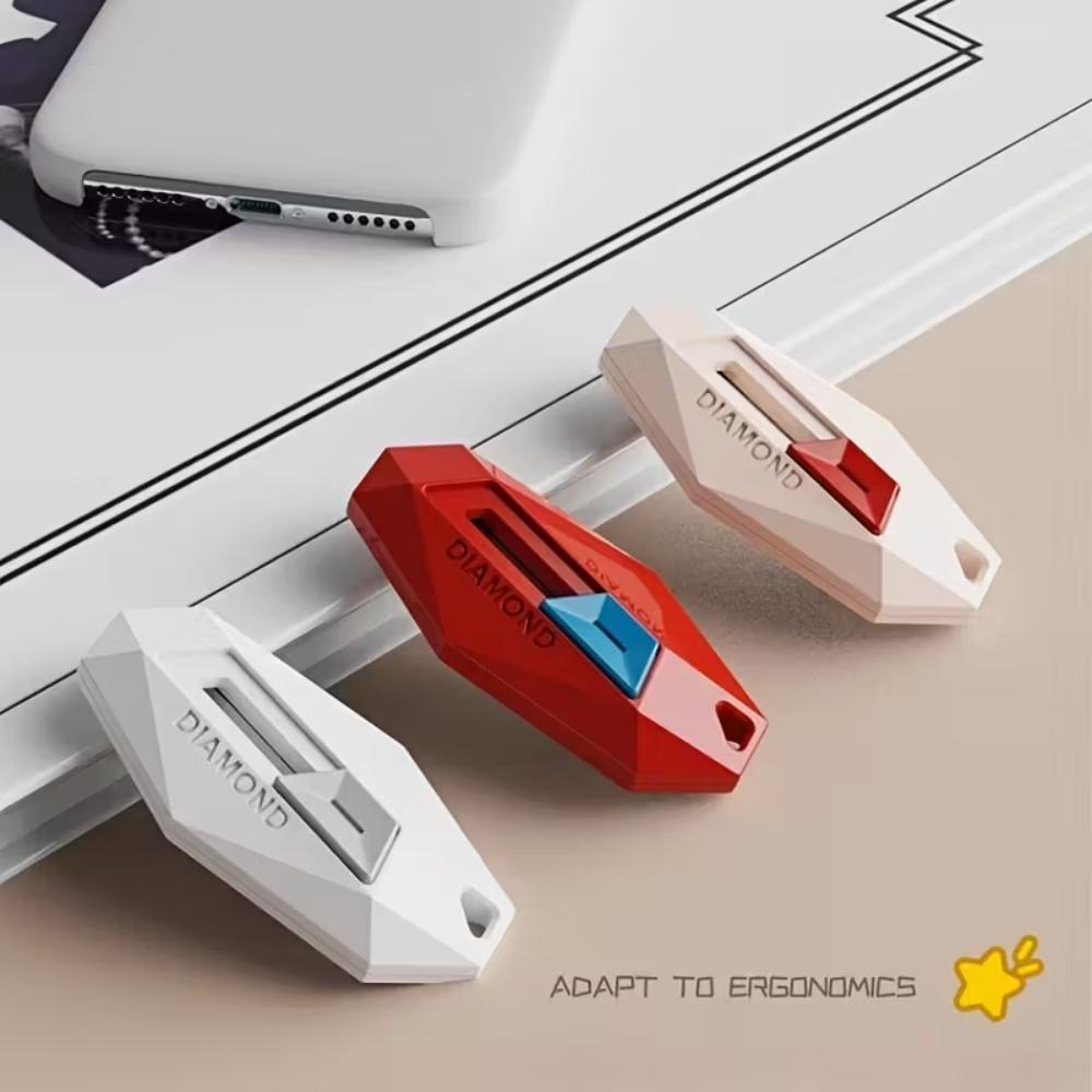 Mini kutu açma bıçağı uzatılabilir, yerleşik manyetik mini kutu açma bıçağı, bir güvenlik kutu açma bıçağı ile donatılmıştır,