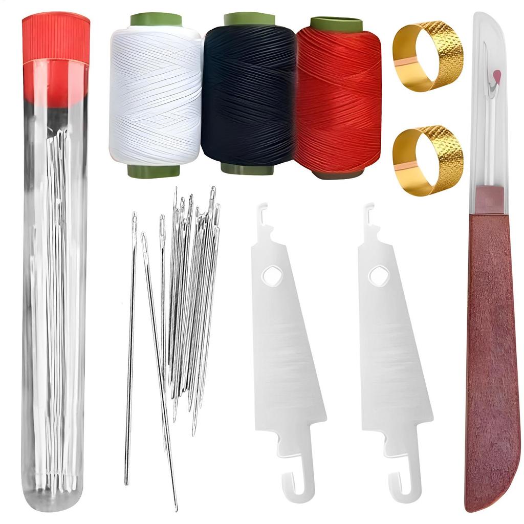 37pcs Sewing Tool Set, Big Nose Steel Needle-Sewn Clothes Quilt, Basic Sewing Set, with Seam Ripper/Needle Threader/Thimble