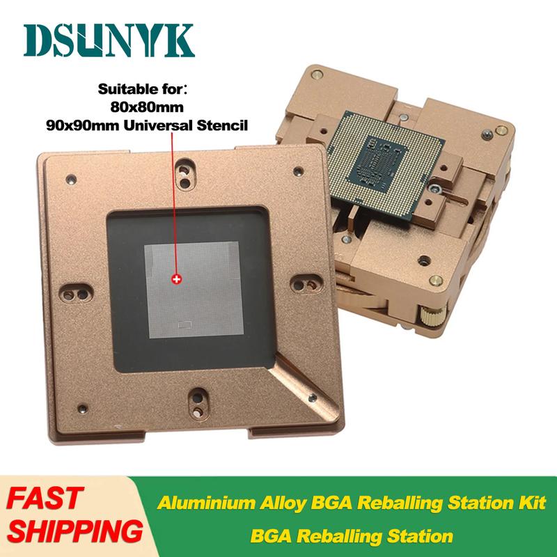 Aluminium Alloy BGA Reballing Station Kit BGA Reballing Station BGA Universal Reballing Station 80/90MM Reball Fixture Magnet