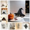 Halloween 3D Wall Breaking Mummy Witch Wall Sticker Self Adhesive Horror Decor