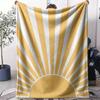 Abstract Sunny Throw Soft Flannel AC Blanket Lightweight Summer Nap Throw Cozy  Blanket for Sofa Bed Travel Home