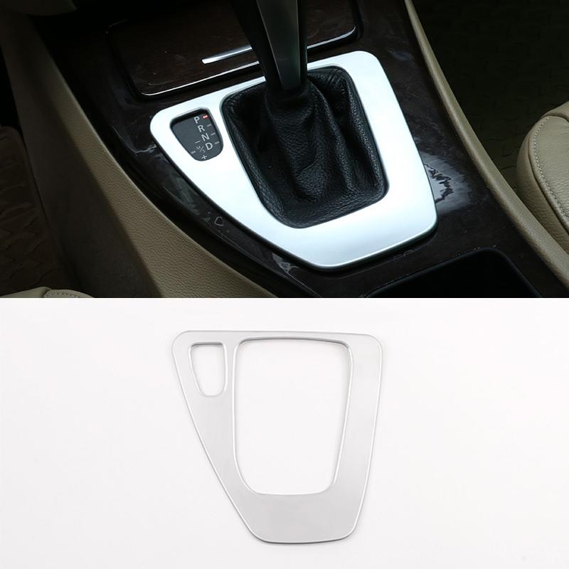 ABS Carbon Fiber Car Center Console Gear Shift Panel Frame Cover Trim For BMW 3 Series E90 E92 E93 2005-2012 LHD Car Accessories