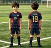 Kit Sportivo Asciugatura Rapida per Bambini Yamal Squadra Spagna Maglia Numero 19 Kit Sportivo da Ragazzo Nuovo Prodotto Per 2026 Set da Uomo e Donna