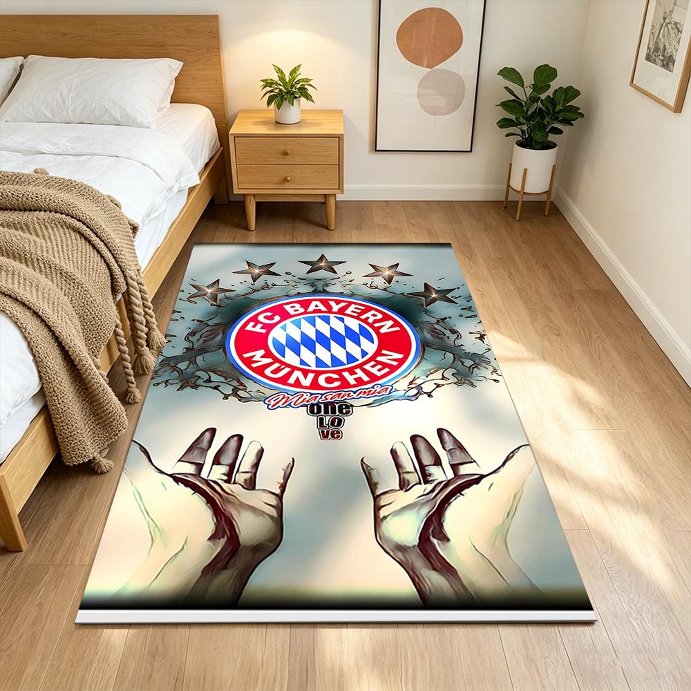 Bayern Munich Crest Area Rug Suitable for Dormitory Living Rooms Dining Room Study room Antislip Carpet Office home decor Wedding Party Gift