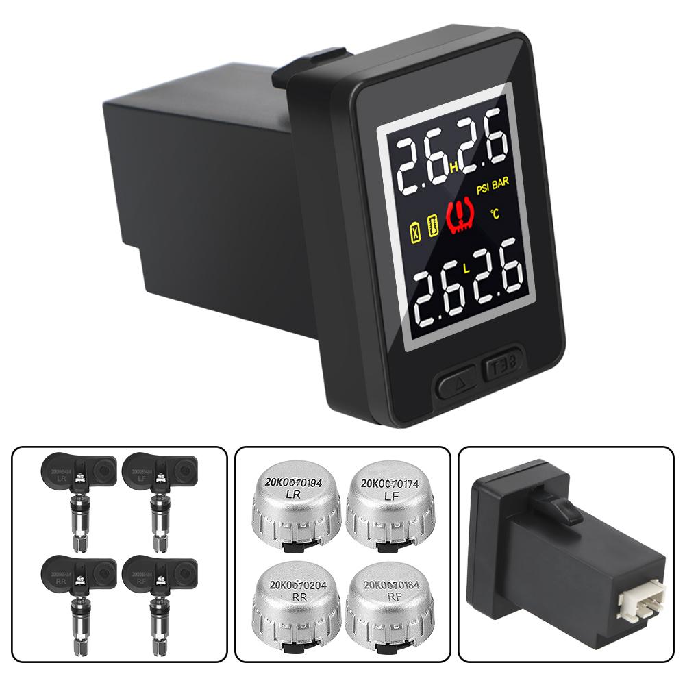 Save Fuel Tire Pressure Monitor System Car TPMS for Toyota 4Pcs External /Internal Sensor Waterproof Wireless