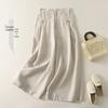 Women's Versatile Cotton Linen Wide-Leg Cropped Pants - Slimming, Leg-Lengthening, Bone-like, Casual Summer Style