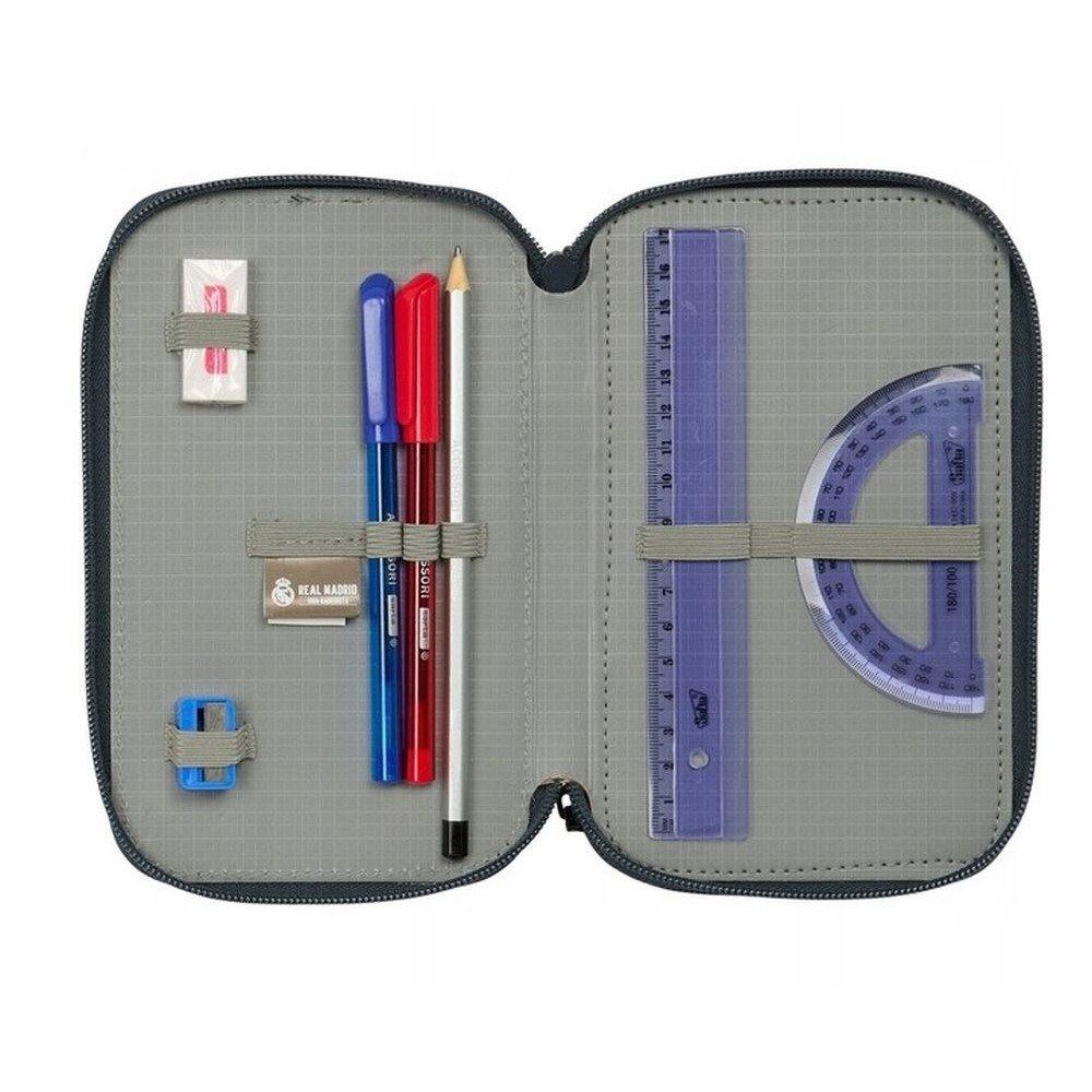 Real Madrid Triple Filled Pencil Case 37 Pcs 412557857 Navy Blue