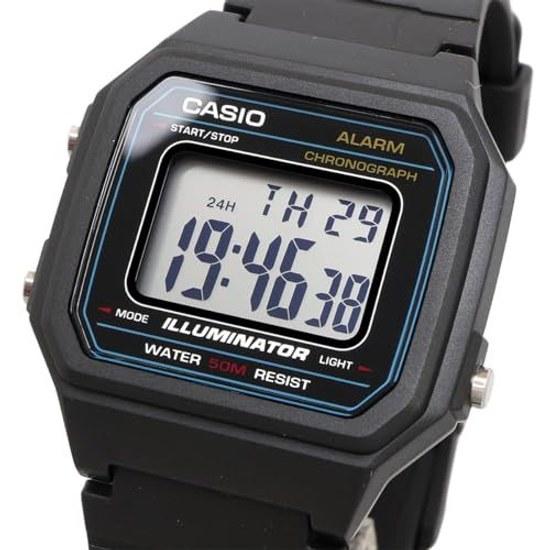 CASIO Standard Digitale Herrenuhr W-217H-1AV Schwarz Übersee-Modell