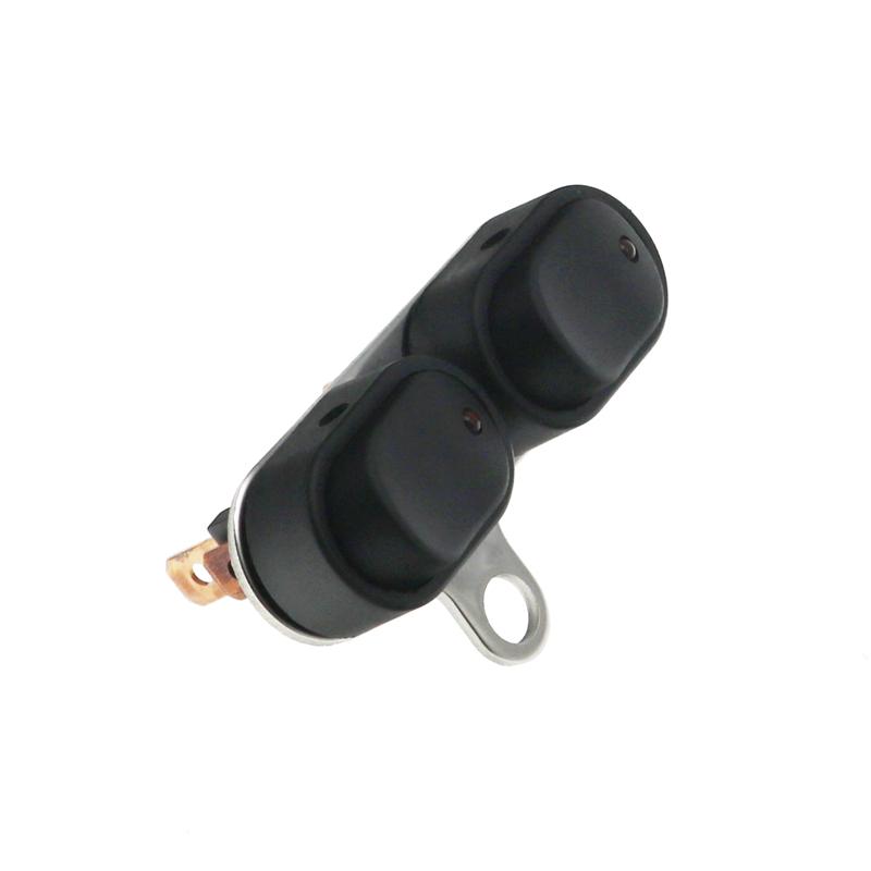 LMoDri Large Displacement Motorcycle Scooter Stainless Steel Bracket Self Locking Switch with Red Indicator Light