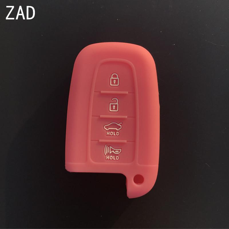 4 Buttons Silicone Car Key Fob Cover Case Holder Protector Shell  for Hyundai Sonata 2012 for KIA Sorento Sedona Sportage