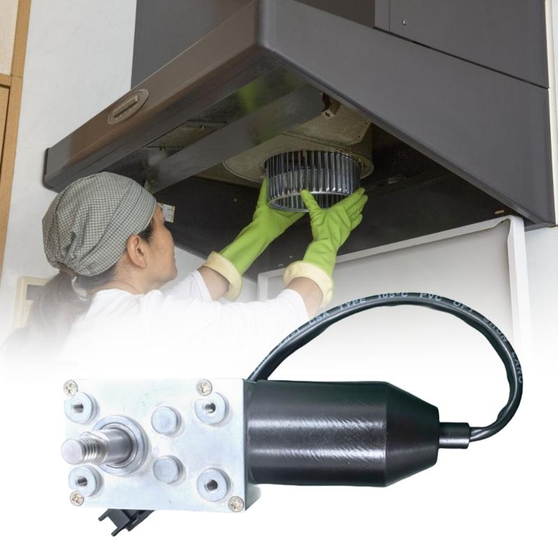 Low Noise Worm Gear Motor 12V Reversed Motor High Torque For Extractor Hood Curtain Machine Customized Home Equipment