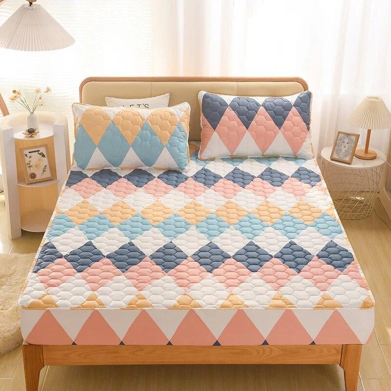 Waterproof Cartoon Elastic Fitted Sheet 160x200,Mattress Protector Cover,Mother Baby Grade,Pure Cotton Laminated Cotton Process