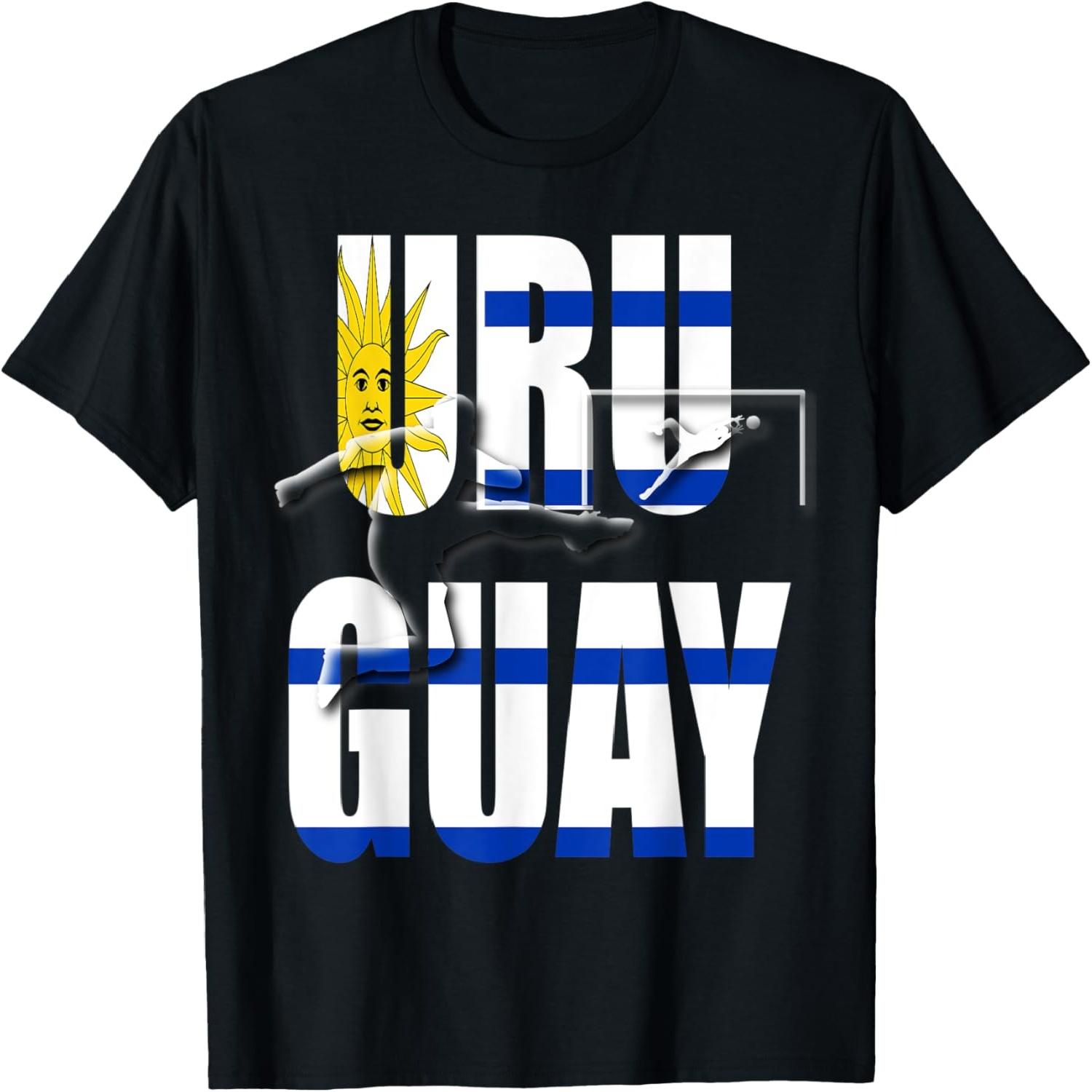 Uruguay Football Jersey National Flag T-Shirt S