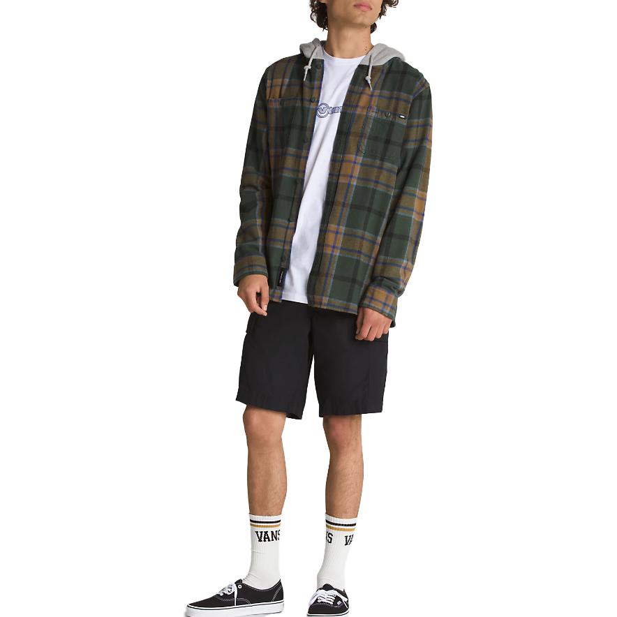 Vans Lopes Koszula Flanelowa z Kapturem z Długim Rękawem Męska koszule VN000YE6CMD