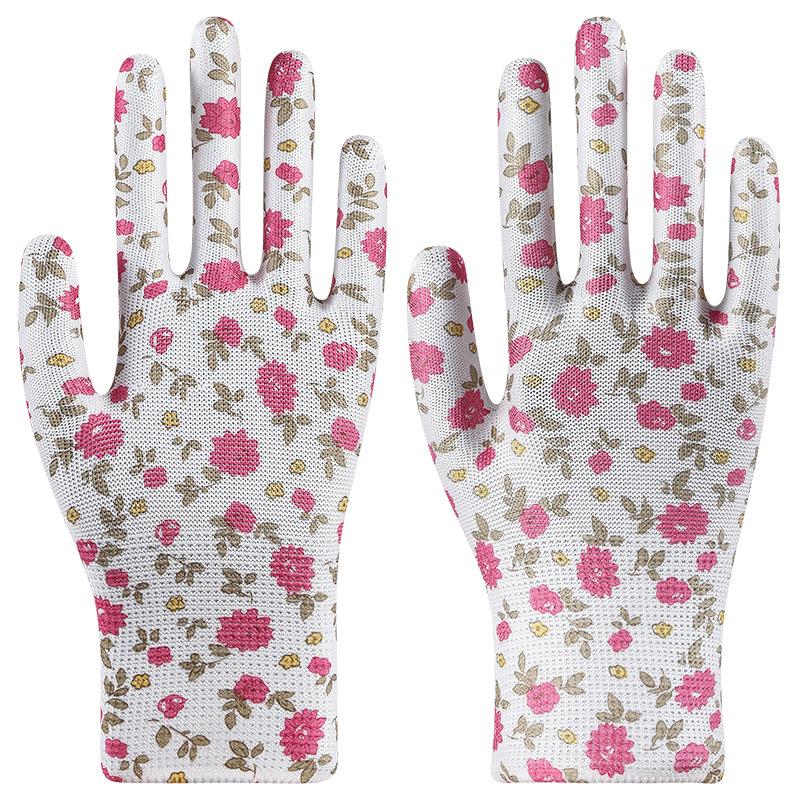 10 Pairs Gardening Labor Gloves for Women Nylon Outdoor Work Gloves Ideal for Planting Tasks