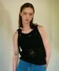 Camino Lace Ribbon Sleeveless Knit Black