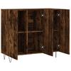 Sideboard Smoked Oak 90x34x80 Cm Wood Based Panel