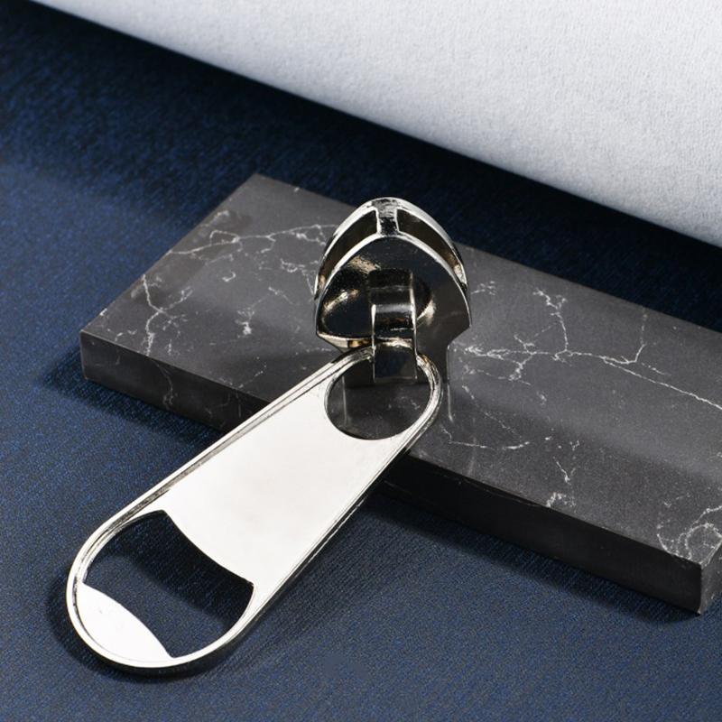 Deschis de sticle multifuncțional noutate Deschidetor de bere în formă de fermoar Unelte creative pentru bar Magnet Gadget de bucătărie Decorare Autocolant frigider