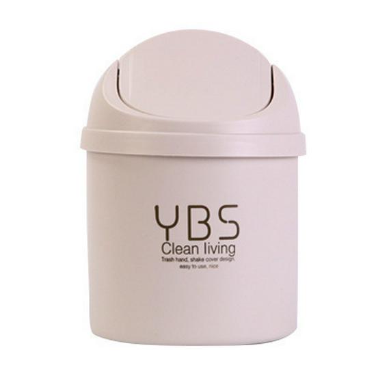 Compact Desktop Trash Can: Covered Mini Bin for Home, Kitchen, and Office