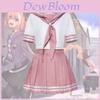 Fate Astolfo Cosplay Sailor Uniform With Butterfly Bow Japanese Student Socks