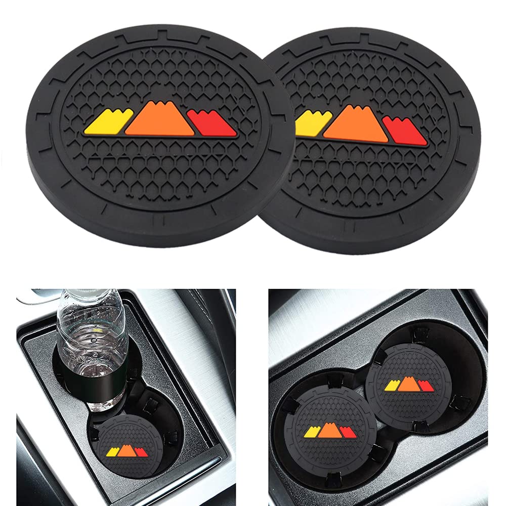 

2 Pcs Tri-Color Tri-Color Car Cup Holder Coasters Auto Truck Interior Accessories for Tacoma TRD 4Runner Tundra Sequoia Rav4 Hig жёлтый