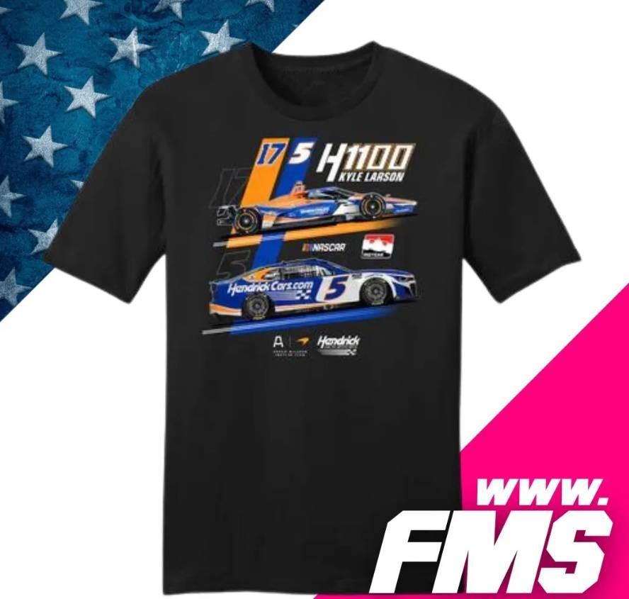 

Indycar Kyle Larson 2024 Indy500 Kl1100 Double Header TShirt Unisex T-Shirt M