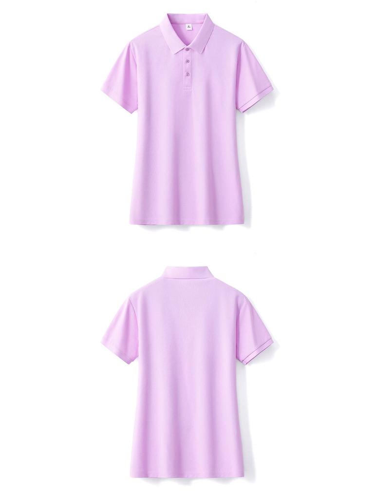 High-Quality 3D Logo Slimming Women's Polo Shirt - Solid Color, Short Sleeve, Cotton