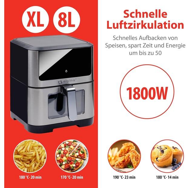 Фритюрница Alpina Airfryer XXL 8l