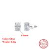 EFFIE QUEEN S925 Silber Ohrringe Exquisites Ohr-Accessoire Mit Perle und Zirkonia Stern, Ovales Herzförmiges Steckerohrring Geschenk APE42